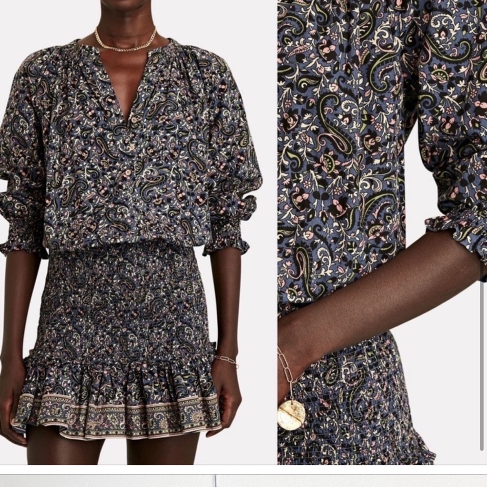 Veronica Beard Karina Floral Paisley Dress 0